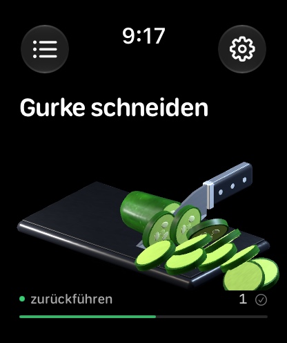 Gurke schneiden