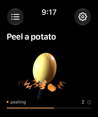 Peel a potato