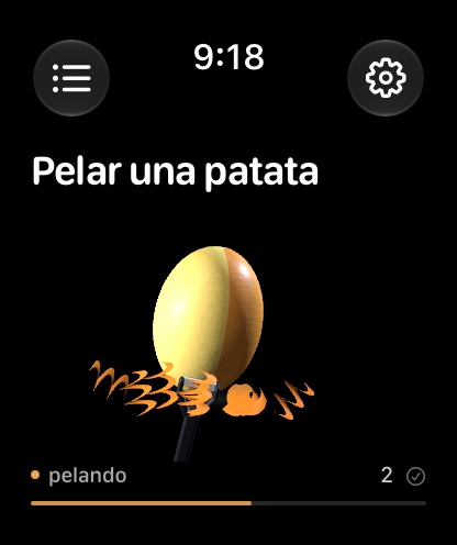 Pelar una patata