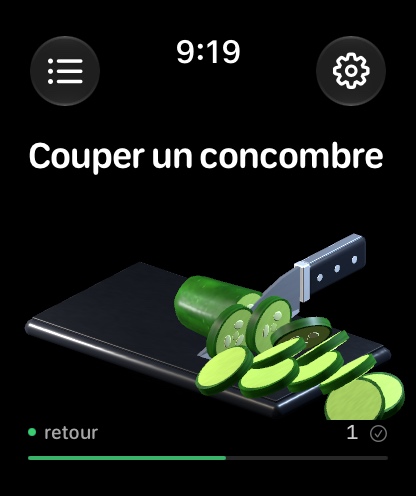 Couper un concombre